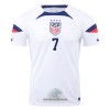 Officiële Voetbalshirt USA HEATH 7 Thuis WK 2022 - Heren